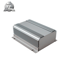 Caja de aluminio anodizado plata extrusión caja electrónica